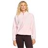 Gym+Coffee Ladies Polar Half Zip Fleece Ballet Pink