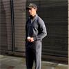 Gym+Coffee Gents Daily Quarter Zip Charcoal