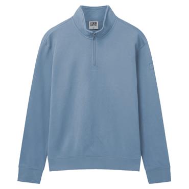 Gym+Coffee Gents Daily Quarter Zip Stormy Blue