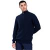 Gym+Coffee Gents Quarter Zip Knit Sweatshirt Twilight Navy