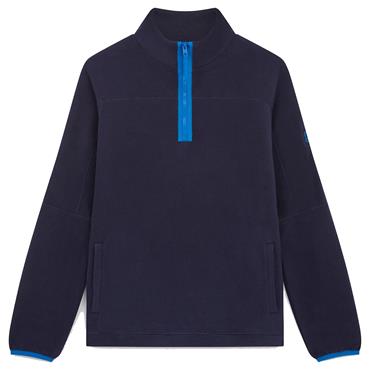 Gym+Coffee Gents ½ Zip Polar Fleece Twilight Navy