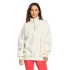 Gym+Coffee Ladies Sierra Half Zip Sweatshirt Warm White