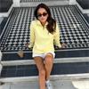 Gym+Coffee Ladies Knit Half Zip Sunshine Yellow