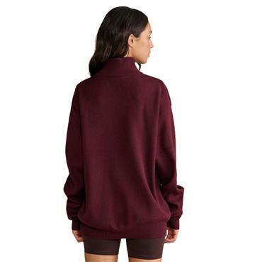Gym+Coffee Ladies Knit Half Zip Grape Noir