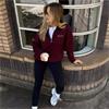 Gym+Coffee Ladies Knit Half Zip Grape Noir