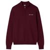 Gym+Coffee Ladies Knit Half Zip Grape Noir