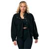 Gym+Coffee Ladies Horizon Layer Up Full Snap Jacket Black