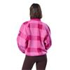 Gym+Coffee Ladies Horizon Layer Up Jacket Sunrise Pink Print