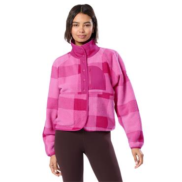 Gym+Coffee Ladies Horizon Layer Up Jacket Sunrise Pink Print