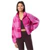 Gym+Coffee Ladies Horizon Layer Up Jacket Sunrise Pink Print