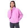 Gym+Coffee Ladies Industry Fleece High Collar Jacket Neon Pink