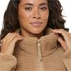 Gym+Coffee Ladies Industry Fleece High Collar Jacket Sandstone