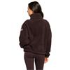 Gym+Coffee Ladies Industry Fleece High Collar Jacket Mocha Bean
