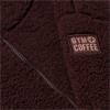 Gym+Coffee Ladies Industry Fleece High Collar Jacket Mocha Bean