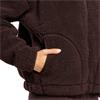 Gym+Coffee Ladies Industry Fleece High Collar Jacket Mocha Bean