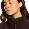 Gym+Coffee Ladies Industry Fleece High Collar Jacket Mocha Bean