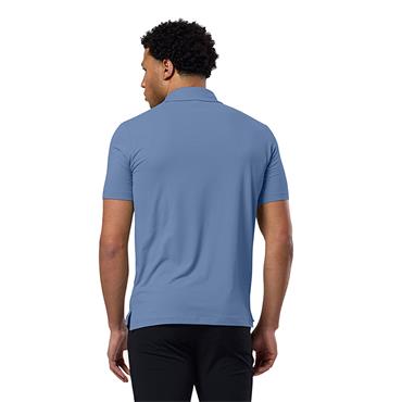 Gym+Coffee Gents Coffee Polo Shirt Oasis Blue