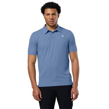 Gym+Coffee Gents Coffee Polo Shirt Oasis Blue