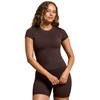 Gym+Coffee Ladies Soft Motion Day Kind Tee Mocha Bean