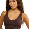Gym+Coffee Ladies Soft-Motion Tank Top Mocha Bean