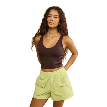 Gym+Coffee Ladies Soft-Motion Tank Top Mocha Bean