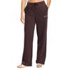 Gym+Coffee Ladies Wide Leg Joggers Mocha Bean