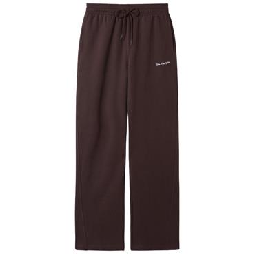 Gym+Coffee Ladies Wide Leg Joggers Mocha Bean