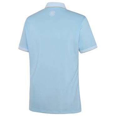 Galvin Green Gents Moon Breathable Polo Shirt Crystal Blue - Sand