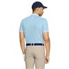 Galvin Green Gents Moon Breathable Polo Shirt Crystal Blue - Sand