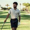 Galvin Green Gents Moon Breathable Polo Shirt Sand - Navy