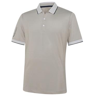 Galvin Green Gents Moon Breathable Polo Shirt Sand - Navy