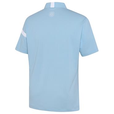 Galvin Green Gents Morley Breathable Polo Shirt Crystal Blue - White