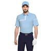 Galvin Green Gents Morley Breathable Polo Shirt Crystal Blue - White