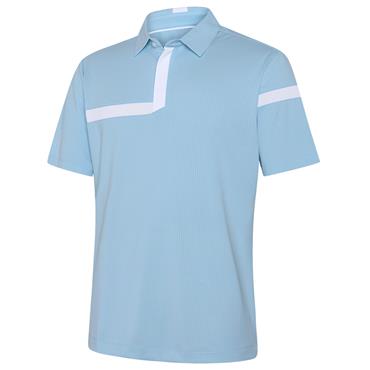 Galvin Green Gents Morley Breathable Polo Shirt Crystal Blue - White
