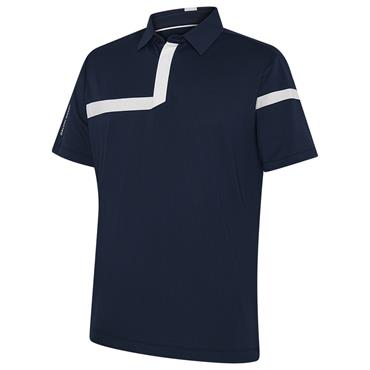 Galvin Green Gents Morley Breathable Polo Shirt Navy - White