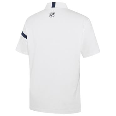 Galvin Green Gents Morley Breathable Polo Shirt White - Navy