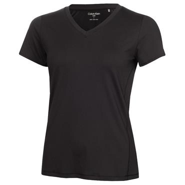 Calvin Klein Golf Ladies Vibe V-Neck Tee Black