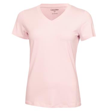 Calvin Klein Golf Ladies Vibe V-Neck Tee Ice Pink
