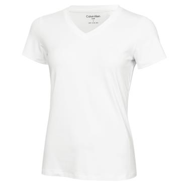 Calvin Klein Golf Ladies Vibe V-Neck Tee White
