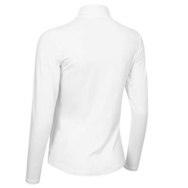 Calvin Klein Golf Ladies Quinta ¼ Zip Top White