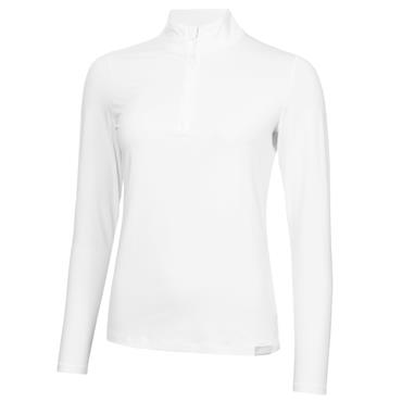 Calvin Klein Golf Ladies Quinta ¼ Zip Top White