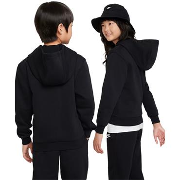 Nike Junior Pullover Hoodie Black - White (010)