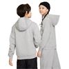 Nike Junior Pullover Hoodie Dark Grey Heather - White (063)