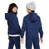 Nike Junior Pullover Hoodie Midnight Navy - White (410)