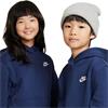 Nike Junior Pullover Hoodie Midnight Navy - White (410)