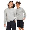 Nike Junior Sportswear Club Fleece Sweatshirt Dark Grey Heather - White (063)