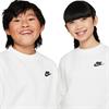 Nike Junior Sportswear Club Fleece Sweatshirt White - Black (100)