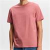 J.Lindeberg Gents Sid Basic T-Shirt Whitered Rose (E195)