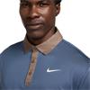 Nike Gents Dri-FIT Tour Contrast Polo Shirt Fuzzy Blue - Mink Brown (491)