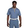 Nike Gents Dri-FIT Tour Contrast Polo Shirt Fuzzy Blue - Mink Brown (491)